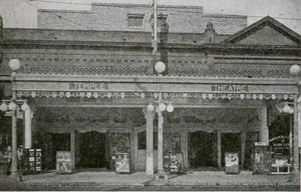 Temple Theatre - Old Photo (newer photo)